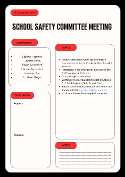 Safety Committee Agenda